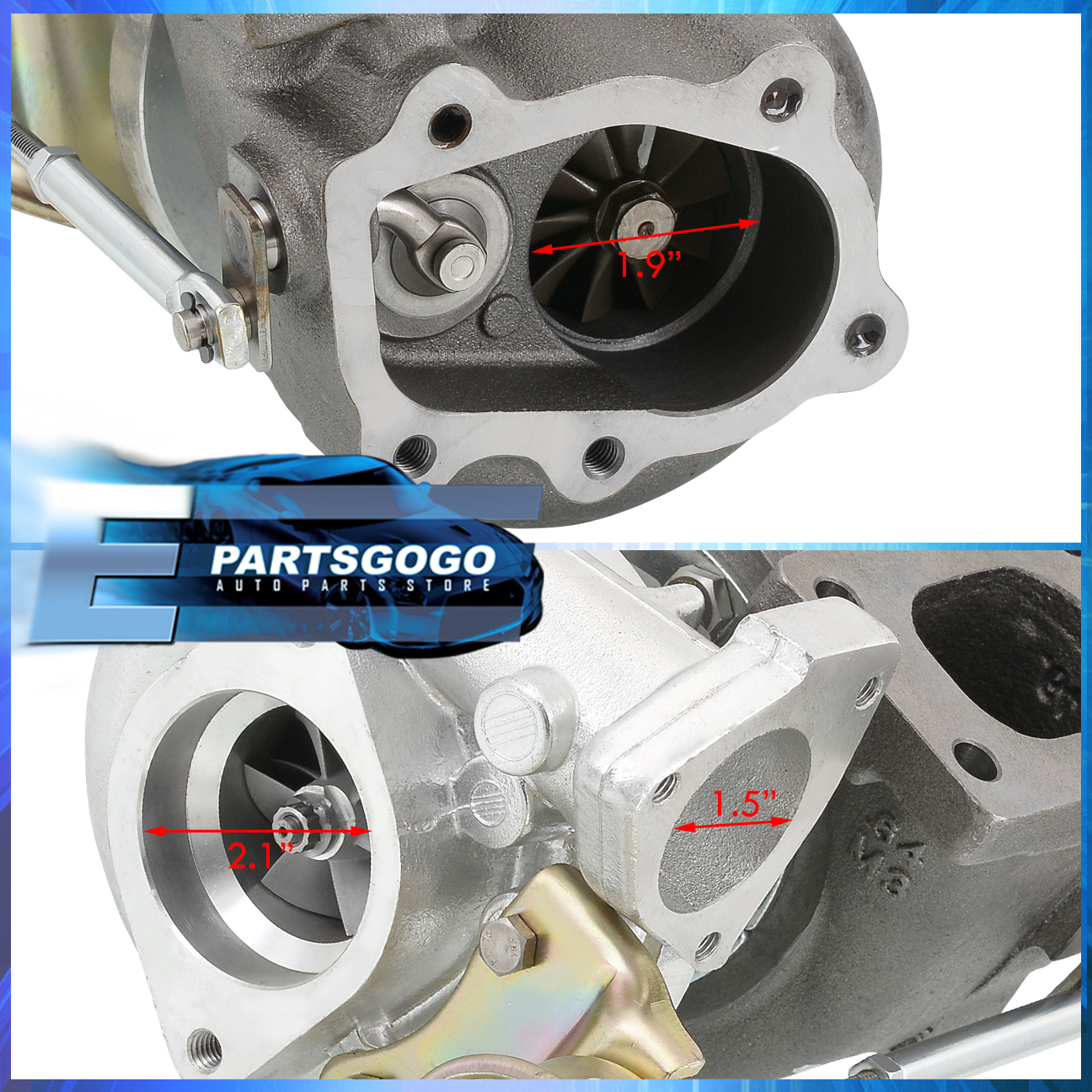 Twin TD04H Turbocharger T25/T28 Turbo TD04-H T25 T28 Flange Boost